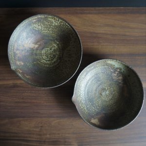画像2: 粉引灰釉片口鉢