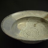 画像: みぞれ釉リム盛鉢