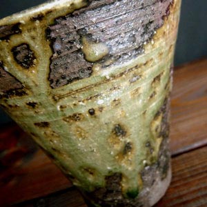 画像1: 緑灰流れフリーカップ