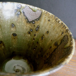 画像: 緑灰流れフリーカップ